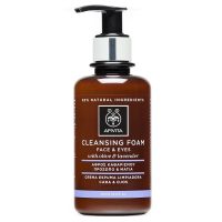 Apivita Cleansing Foam Κρεμώδης Αφρός Καθαρισμού για Πρόσωπο και Μάτια με Ελιά και Λεβάντα 200ml