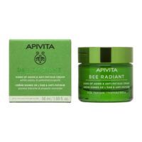 Apivita Bee Radiant Peony Rich Texture, Κρέμα για Σημάδια Γήρανσης & Ξεκούραστη Όψη Πλούσιας Υφής 50ml