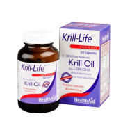 Health Aid Krill-Life Krill Oil 500mg Αγνό Έλαιο Krill, 90 caps