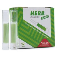 HERB Micro Filter Πίπες με φίλτρο από φυτικά εκχυλίσματα και ένζυμα 12 τεμάχια