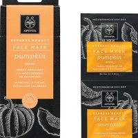 Apivita Express Beauty Μάσκα Προσώπου για Αποτοξίνωση με Κολοκύθα 2x8ml