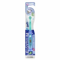 Elgydium Βρεφική Οδοντόβουρτσα Baby Soft Γαλάζιο / Πράσινο για 0m+