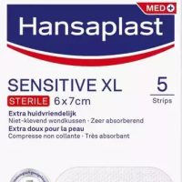 Hansaplast Αποστειρωμένα Αυτοκόλλητα Επιθέματα Med+ Sensitive XL 7x6cm 5τμχ