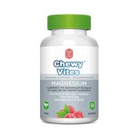 Chewy Vites Magnesium Συμπλήρωμα Διατροφής με Μαγνήσιο Κιτρικής Μορφής για την Καλή Λειτουργία του Νευρικού & Μυϊκού Συστήματος με Γεύση Κόκκινων Μούρων 60 Ζελεδάκια