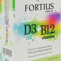 Geoplan Fortius D3 2500 IU + B12 1000 mcg Vitamins 30 διασπειρόμενα δισκία