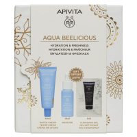 Apivita Aqua Beelicious Promo Aqua Beelicious Λεπτόρρευστη Kρέμα Ενυδάτωσης Με Χρώμα SPF30 40ml & Δώρο Booster Αναζωογόνησης & Ενυδάτωσης 10ml & Gel Καθαρισμού Για Πρόσωπου & Μάτια 5ml