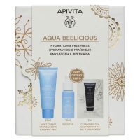 Apivita Aqua Beelicious Promo Aqua Beelicious Ενυδατική Κρέμα-Gel Ελαφριάς Υφής 40ml & Δώρο Booster Αναζωογόνησης & Ενυδάτωσης 10ml & Gel Καθαρισμού Για Πρόσωπου & Μάτια 5ml