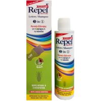 Uni-Pharma Repel Anti Lice Restore 3 in 1 Αντιφθειρική Αγωγή Σαμπουάν - Λοσιόν 200ml