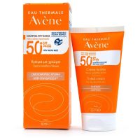 Avene Eau Thermale Tinted Cream SPF50+ Αντηλιακή Κρέμα Προσώπου Με Χρώμα Για Ξηρό & Ευαίσθητο Δέρμα 50ml