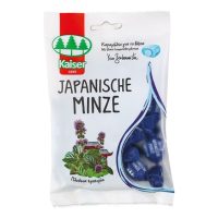 Kaiser 1889 Japanische Minze Καραμέλες με Γέμιση Ελαίου Ιαπωνικής Μέντας για Ξηρό Βήχα Χωρίς Ζάχαρη & Γλουτένη Μέντα 90gr 15τμχ
