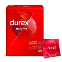 Durex Προφυλακτικά Sensitive Thin Feel 30τμχ