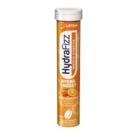 UPSA HydraFizz Ηλεκτρολύτες Hydra + Boost Με Γεύση Πορτοκάλι 16 Αναβράζοντα Δισκία