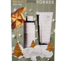 Korres Spread Mint Tea Promo Set, Σετ Περιποίησης Σώματος Πράσινο Τσάι με Αφρόλουτρο 250ml και Γαλάκτωμα Σώματος 200ml