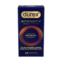 Durex Intensity Premium Latex Free Εξαιρετικά Λεπτά Προφυλακτικά 12 τεμάχια